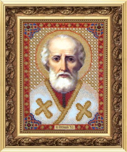 Набор для вышивки бисером Икона Святителя Николая Чудотворца